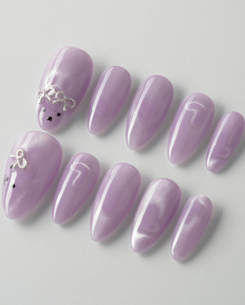Thump Bunny_Taro custom press-on nails — available in multiple shapes and sizes