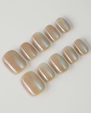 Aurora Icefire custom press-on nails — available in multiple shapes and sizes