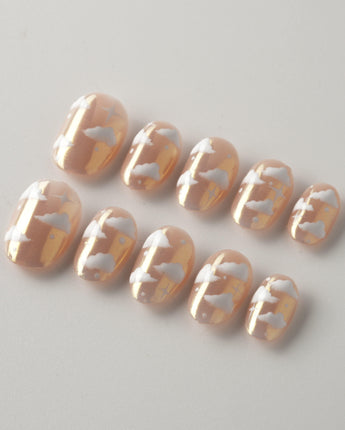 Fluffy Puffs custom press-on nails — available in multiple shapes and sizes