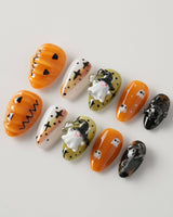 Cute Ghost Bibi - Joyeenails - HW013 - XS / Extra Short Almond