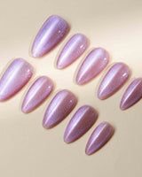 Aurora Mirage custom press-on nails — available in multiple shapes and sizes