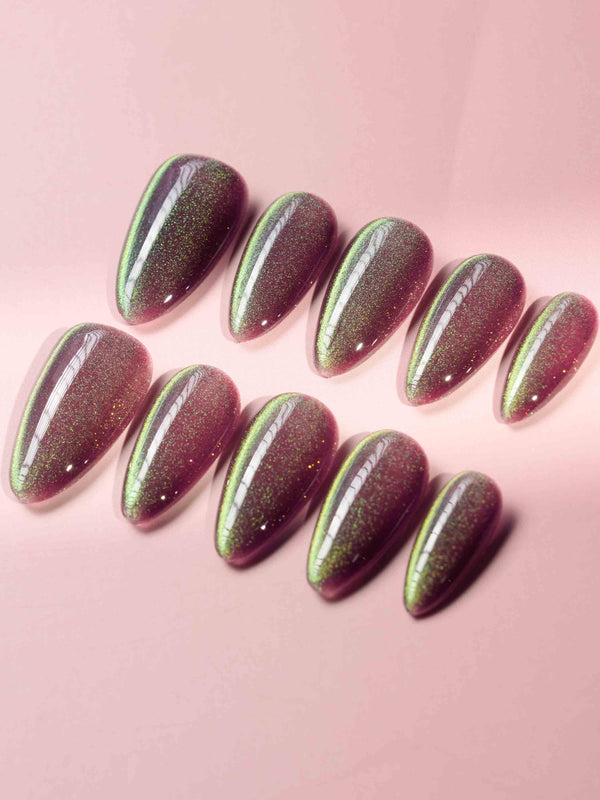 Braunes Acryl-Cat-Eye