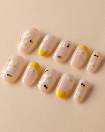 BeeBee Nails custom press-on nails — available in multiple shapes and sizes