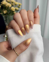 Aurora Flame custom press-on nails — available in multiple shapes and sizes