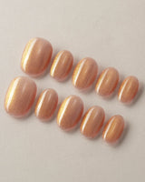 Aurora Flame custom press-on nails — available in multiple shapes and sizes