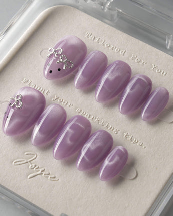 Thump Bunny_Taro custom press-on nails — available in multiple shapes and sizes