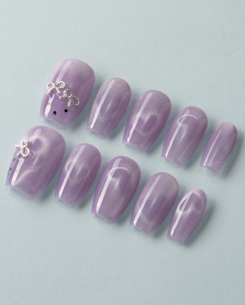 Thump Bunny_Taro custom press-on nails — available in multiple shapes and sizes