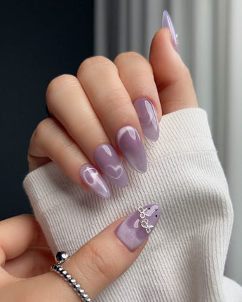 Thump Bunny_Taro custom press-on nails — available in multiple shapes and sizes