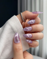 Thump Bunny_Taro custom press-on nails — available in multiple shapes and sizes
