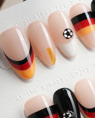FIFA Germany press-on nails by Joyee Nails