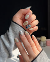 Monet & Les nymphéas handmade press-on nails featuring Monet & Les nymphéas -3d nails