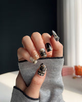 Gayer-Anderson Cat handmade press-on nails featuring Egyptian elements cartoon nails