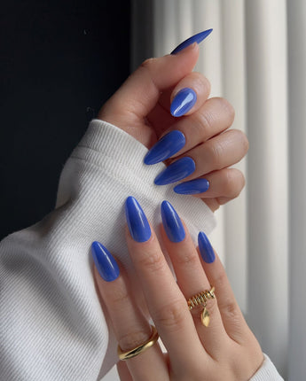 Joyee 90s Vintage Blue Press on | Pro Gel Nails - Joyeenails - PGN0019 - Default Title