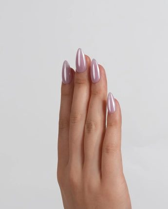 Chrome Nails - Barbie Pink nail art close-up showing Barbie Pink solid nails details