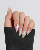 Spring Whisper nails — Fresh Picture-book Style, Hand-painted by Joyee Nails