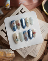 The Little Prince nails — Starry Blue & Milky by Joyee Nails