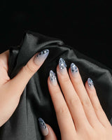 Azure Dream nails — Glacial Blue & Nude by Joyee Nails