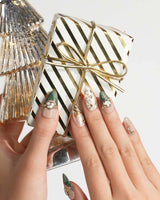 Countdown nails — Vintage Dark Green & by Joyee Nails