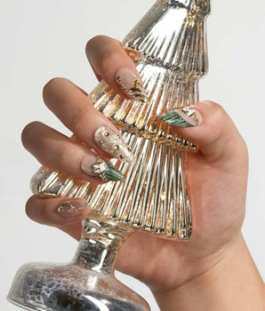 Countdown press-on nails — Vintage Dark Green &