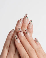 Neon Nights press-on nails — Icy Nude Pink &
