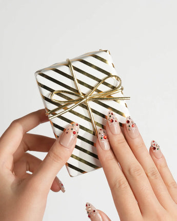 Neon Nights press-on nails — Icy Nude Pink &