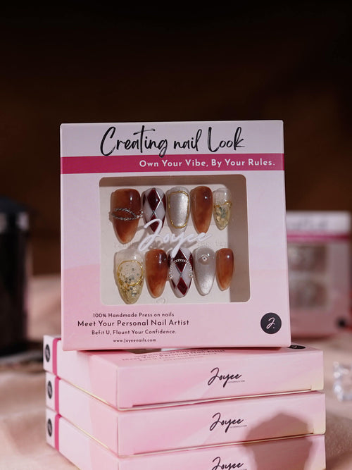 2. Luxury Vintage Gold Short Almond Press On Nails | Ready to Ship