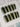Alga press-on nails in medium square shape — Deep Dark Green, Cat Eye Glossy Effect.