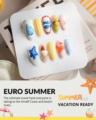 Amalfi Day press-on nails by Joyee Nails