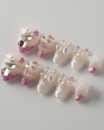 Ballet KT - Rosa Gallia (Co - Creator) 🏆 - Joyeenails - AN050 - XS / Extra Short Almond