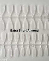 Blank Clear Nail Sizing kit - Joyeenails - NT001 - Extra Short Almond