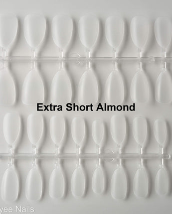 Blank Clear Nail Sizing kit - Joyeenails - NT001 - Extra Short Almond