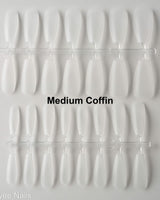 Blank Clear Nail Sizing kit - Joyeenails - NT012 - Medium Coffin
