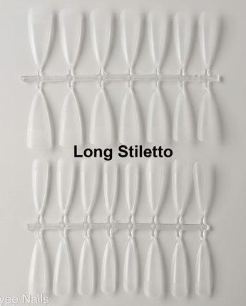 Blank Clear Nail Sizing kit - Joyeenails - NT017 - Long Stiletto