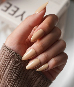 Brown Press On Nails – Handmade Nude to Chocolate – Matte or Glossy – 6 Shades Sand press on nails, handmade custom nails by Joyeenails
