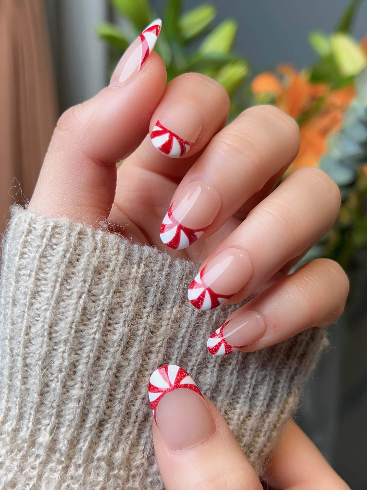 Christmas Nails -Candy Tips | Joyeenails - Joyee Nails