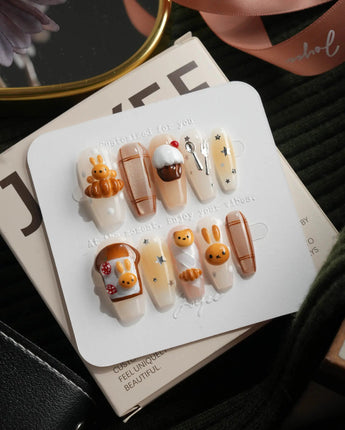 Caramel Miffy Medium Coffin