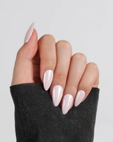 Chrome Nails - Soft Pink handmade press-on nails featuring soft pink solid nails