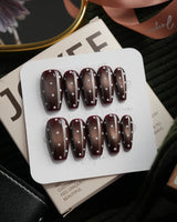 Cocoa Dot Medium Coffin