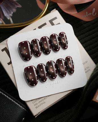 Cocoa Dot Medium Oval