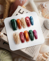 Confetti Pop Medium Coffin press on nails, handmade custom nails by Joyeenails
