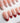 Coquette Dot Medium Almond press on nails, handmade custom nails by Joyeenails