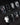 Crow Moon press on nails with a hand-painted crow on a branch, bare winter trees, black cats and bats on silver cat eye with 3D silver vines - image 1
