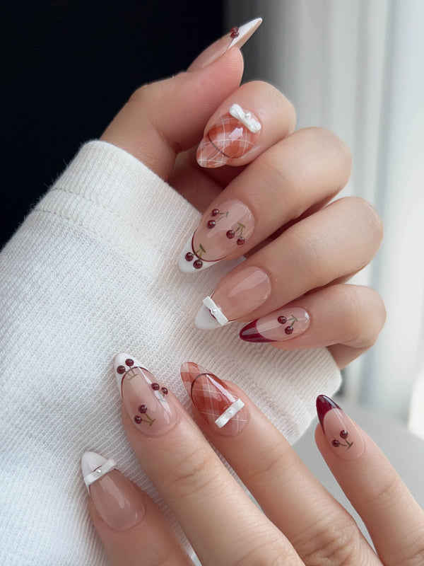 Cherry Miss - Joyeenails - FT040 - XS / Short Almond