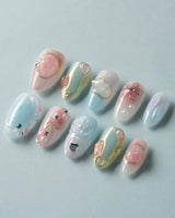 My Backyard custom press-on nails — available in multiple shapes and sizes