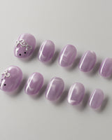 Thump Bunny_Taro custom press-on nails — available in multiple shapes and sizes