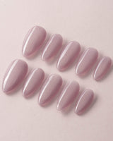 Clean Rainbow Cat-eye custom press-on nails — available in multiple shapes and sizes
