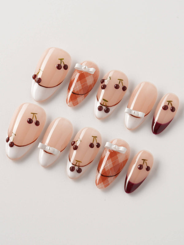 Cherry Miss - Joyeenails - FT040 - S / Short Almond