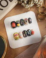 Cute Flame Elves nails — cartoon mix design flame by Joyee Nails