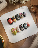 Cute Flame Elves nails — cartoon mix design flame by Joyee Nails