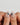 Ongles à coller Denim Berry Extra Short Almond, ongles sur mesure faits à la main par Joyeenails